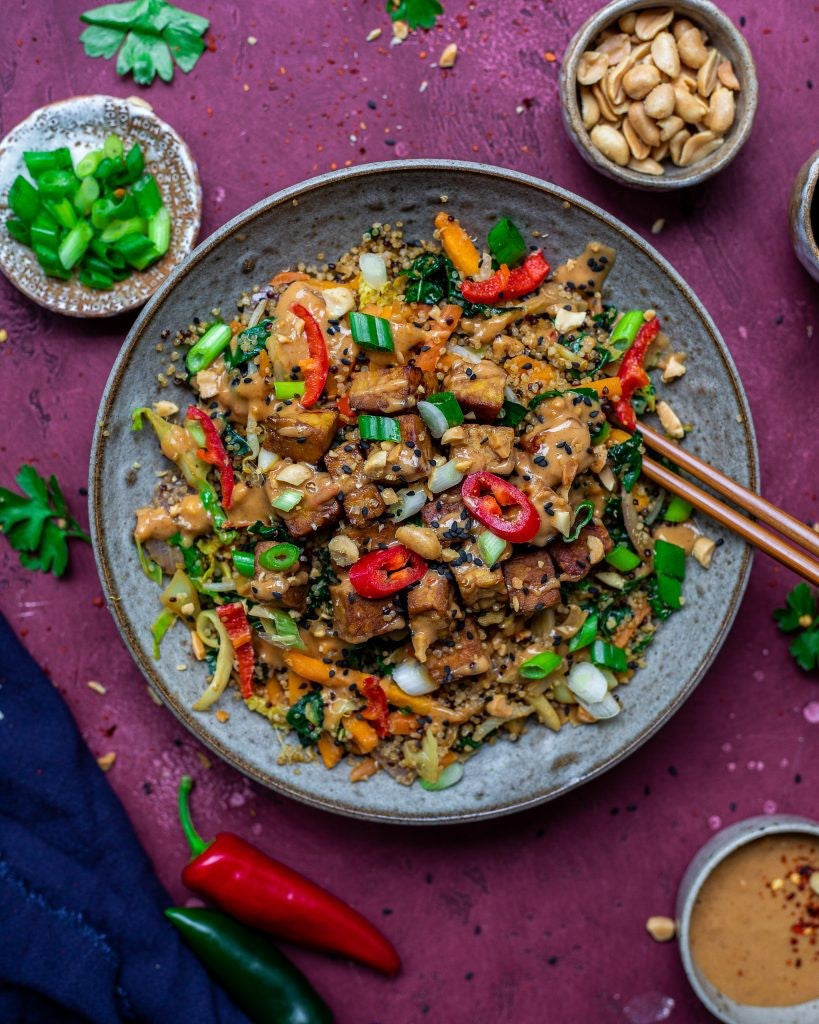 Tempeh Korma With Quinoa.
