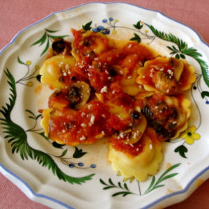 Butternut Squash Ravioli with Marinara Sauce