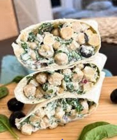 Chickpea Shakshuka In Spinach Wrap