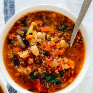 Hearty Quinoa Gut Cleanse Soup