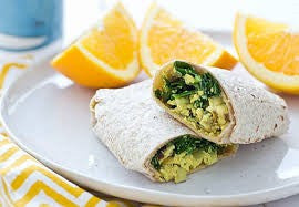 Tempeh Rendang in Spinach Wrap