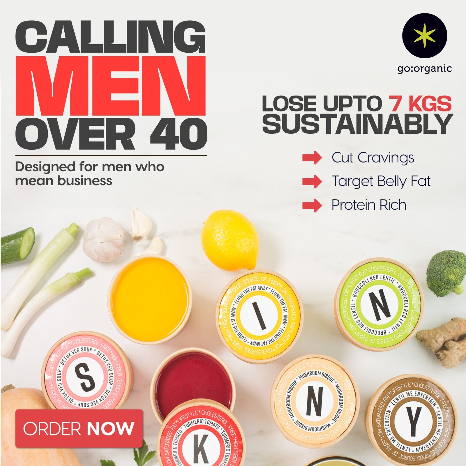 USE CODE - EID20. Alpha40- For Men Who Want More From Midlife. Lose 7KG.30 Days. 6 Phases