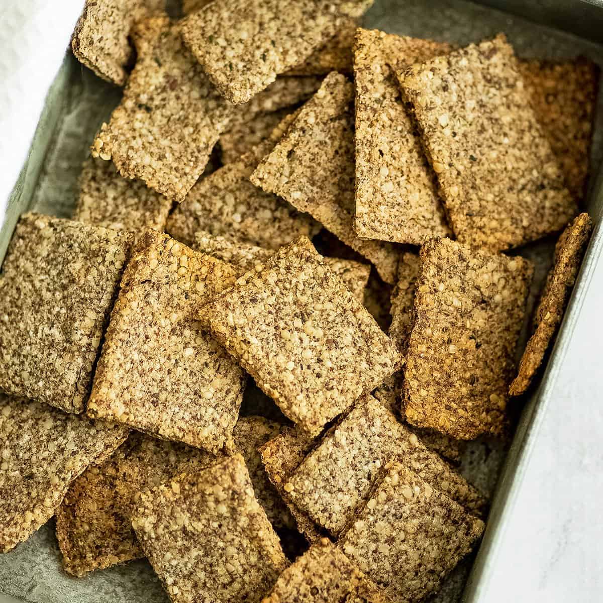 Almond Flax Crackers