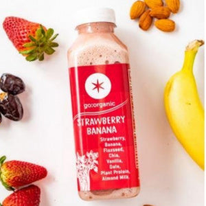 High Protein Strawberry Banana Protein Smoothie
