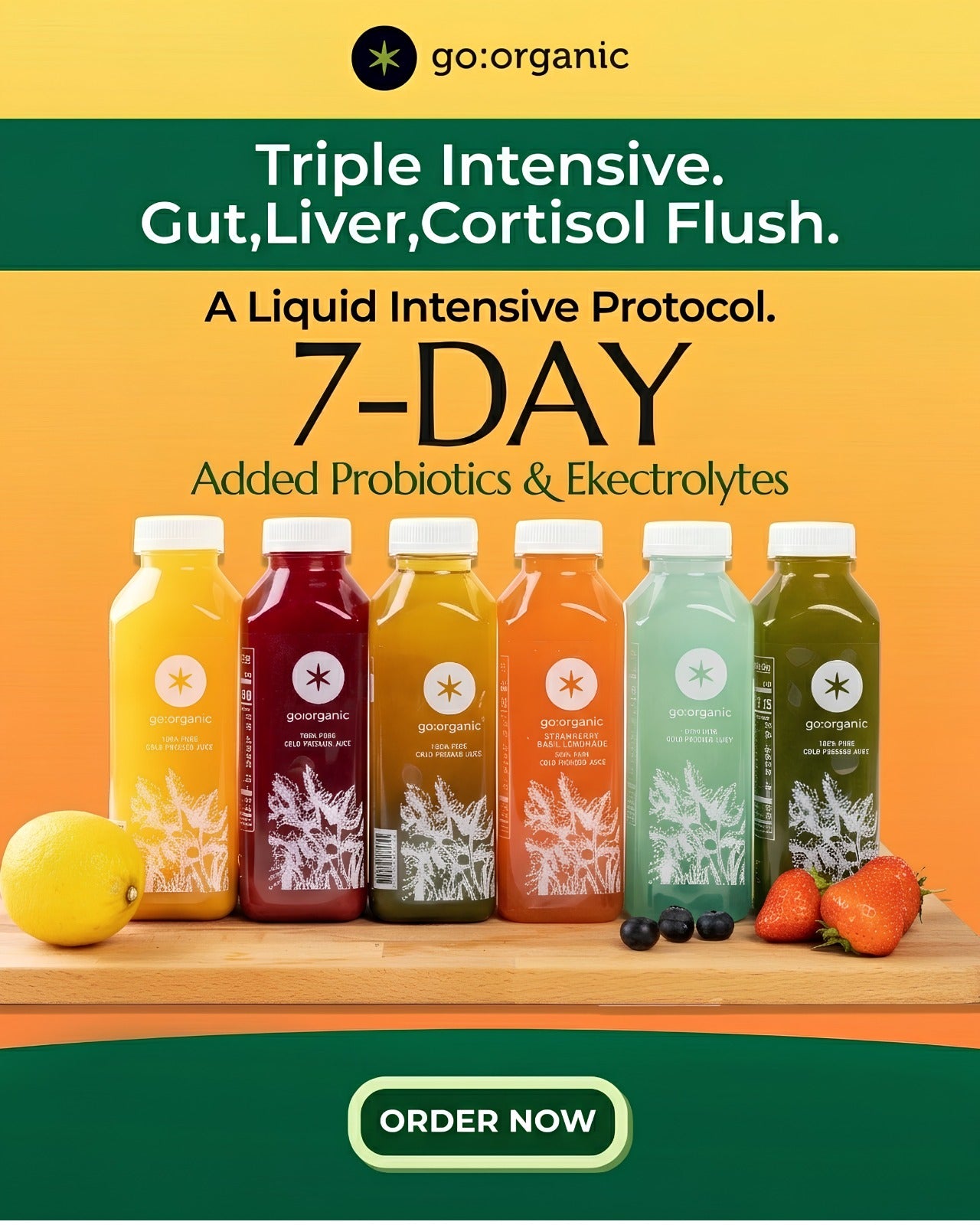 Triple Intensive. Gut+ Liver + Cortisol Flush. Lose 3KG in 7 Days Effortlessly.