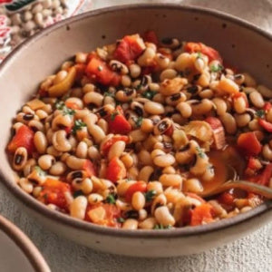 Black eyed pea and Tomato Stew.